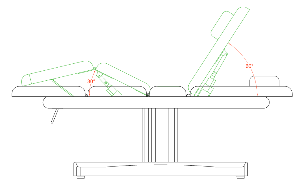 Table Esthétique et Massage Electrique 3 plans