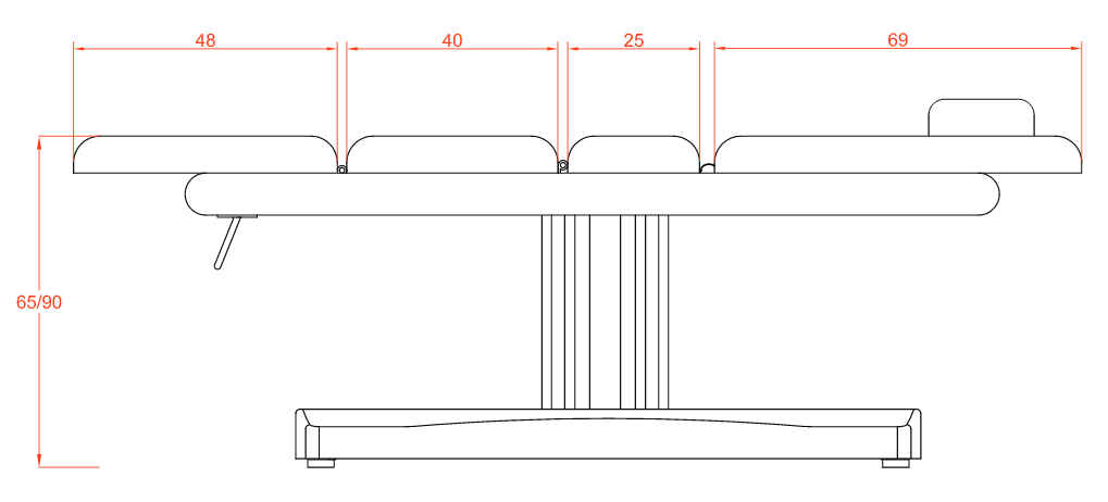 Table Esthétique et Massage Electrique 3 plans