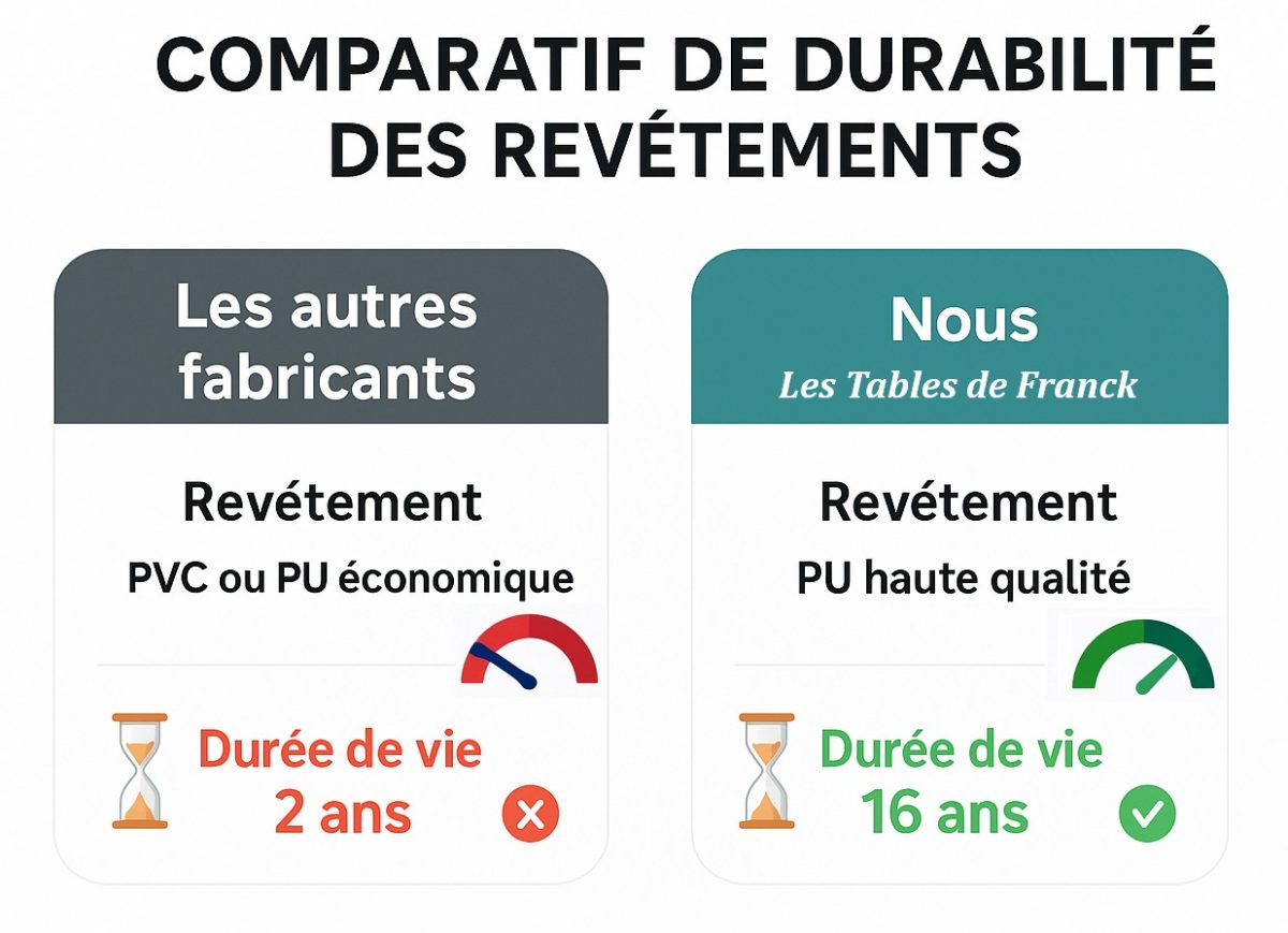 Comparatif revêtements coussins