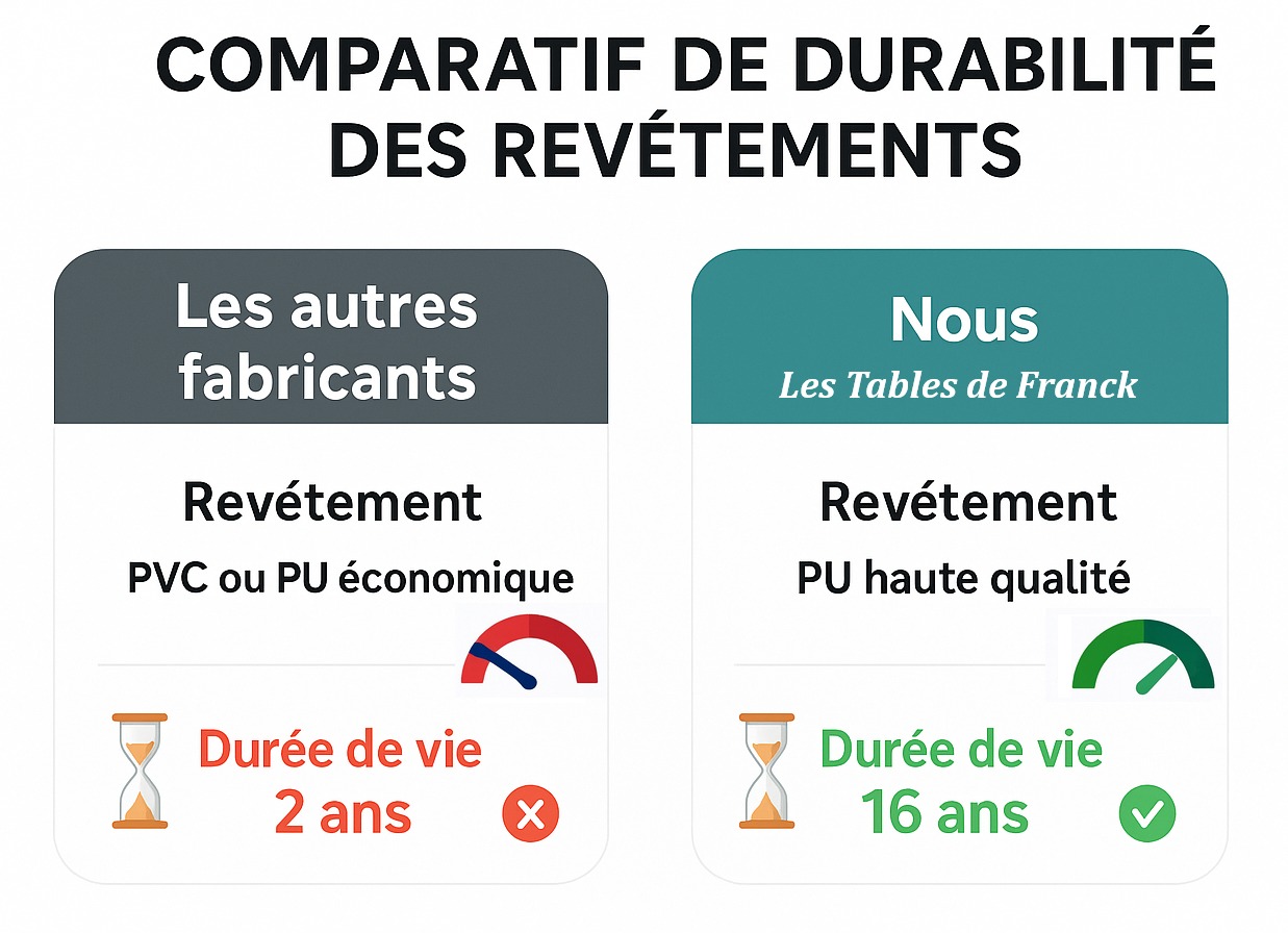 Comparatif revêtements coussins
