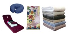 Linge de Massage ( housses, serviettes, fouta, batik )